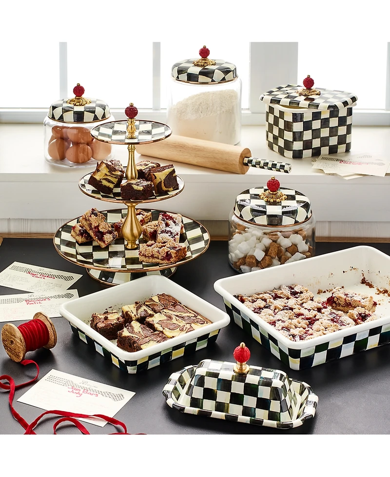 MacKenzie-Childs Courtly Check 8" Square Baking Pan