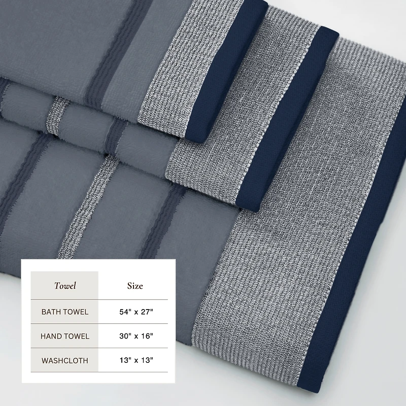 Linery & Co. Luxurious Cotton Decorative -Piece Bath Towel Set