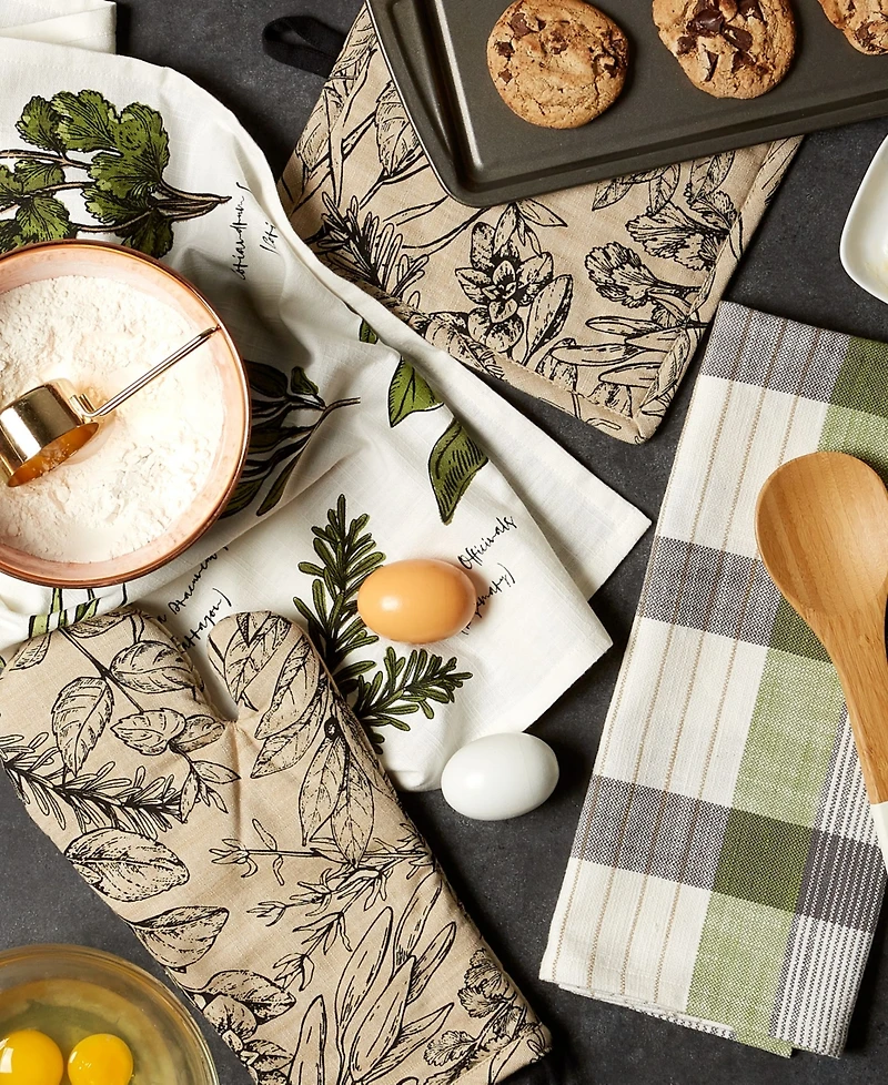 Design Imports Home Sweet Farmhouse Kitchen Collection Cotton Kitchen Linen, Set of 4