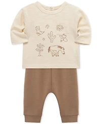 Focus Kids Baby Boys Wild West Sweatshirt & Jogger Pants, 2 Piece Set