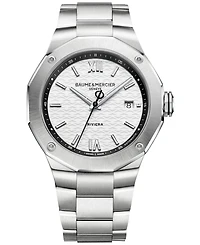 Baume & Mercier Men's Swiss Automatic Riviera Stainless Steel Bracelet Watch 42mm