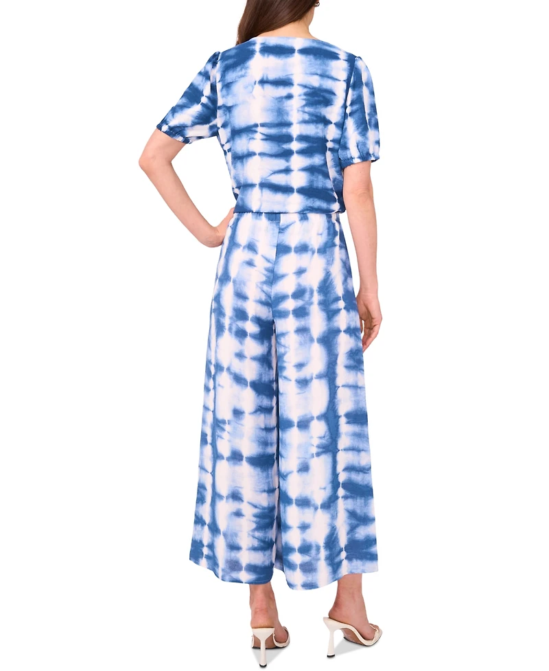 Sam & Jess Women's Tie-Dyed Pull-On Wide-Leg Pants