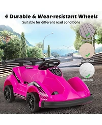6V Kids Ride On Go Cart with Remote Control and Safety Belt