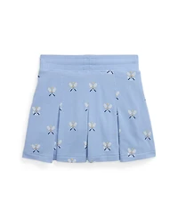 Polo Ralph Lauren Toddler and Little Girls Tennis Print Stretch Mesh Skirt
