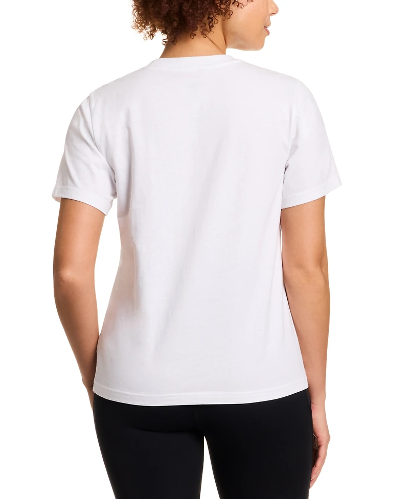 Reebok Women's Cotton Logo-Graphic Crewneck T-Shirt