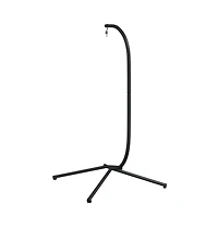 Hanging Egg Chair Stand without Basket Black Steel