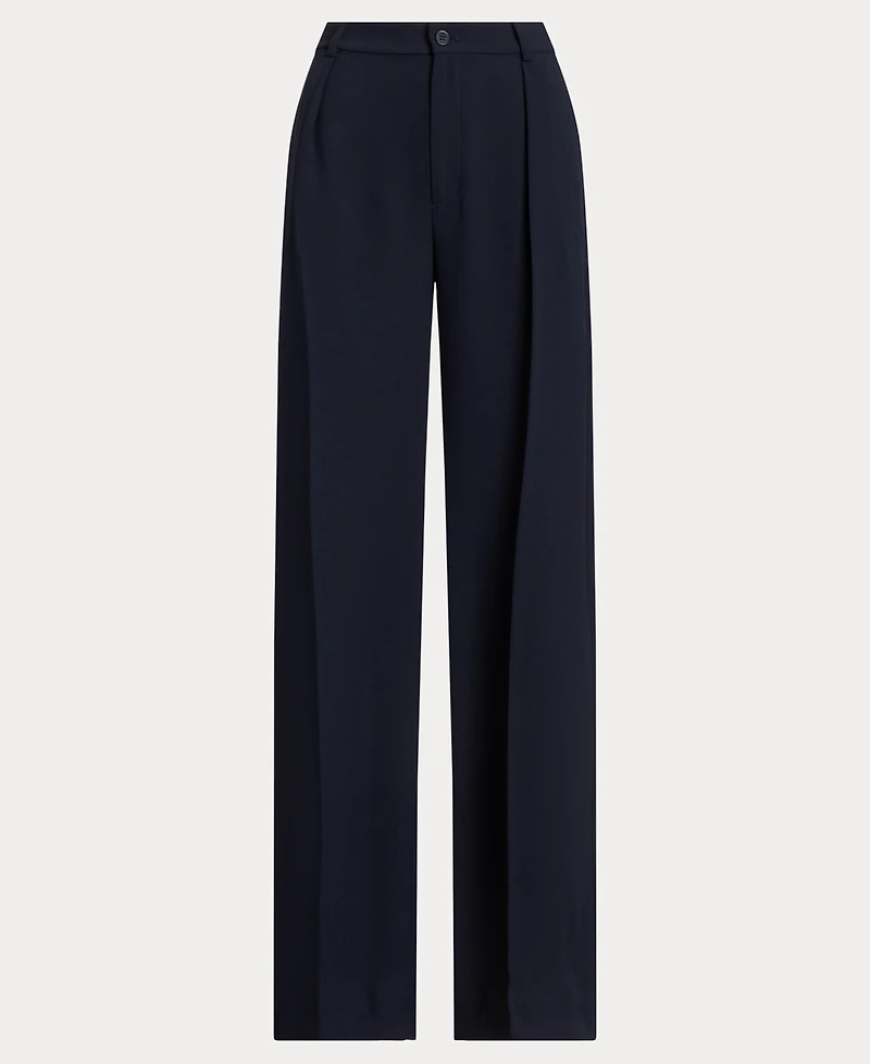 Lauren Ralph Women's Double-Faced Georgette Wide-Leg Pants