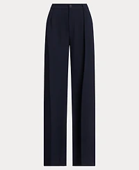 Lauren Ralph Women's Double-Faced Georgette Wide-Leg Pants