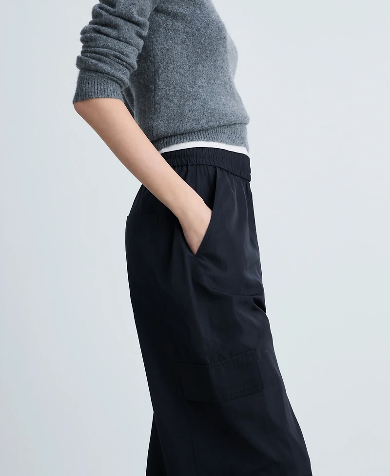 Mango Women's Straight Cargo Pants