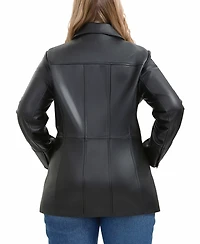 Bgsd Plus Sofia Leather Car Coat