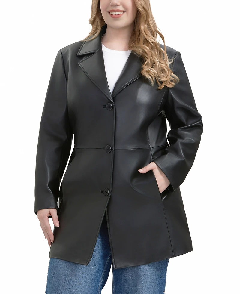 Bgsd Plus Irina Leather Coat