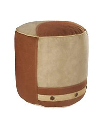 Cotton Ottoman with Soft Cushioned Top for Relaxation