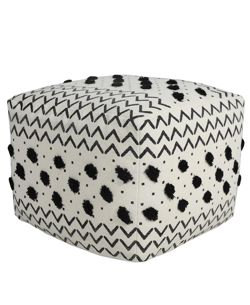 Comfortable Cotton Ottoman for Lounge Areas and Relaxation