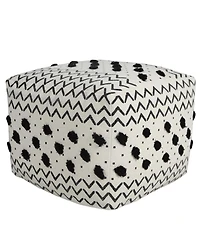 Comfortable Cotton Ottoman for Lounge Areas and Relaxation