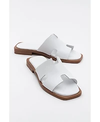 Jez Leather Slide Sandal (Women)