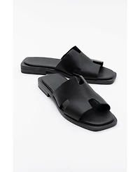 Jez Leather Slide Sandal (Women)