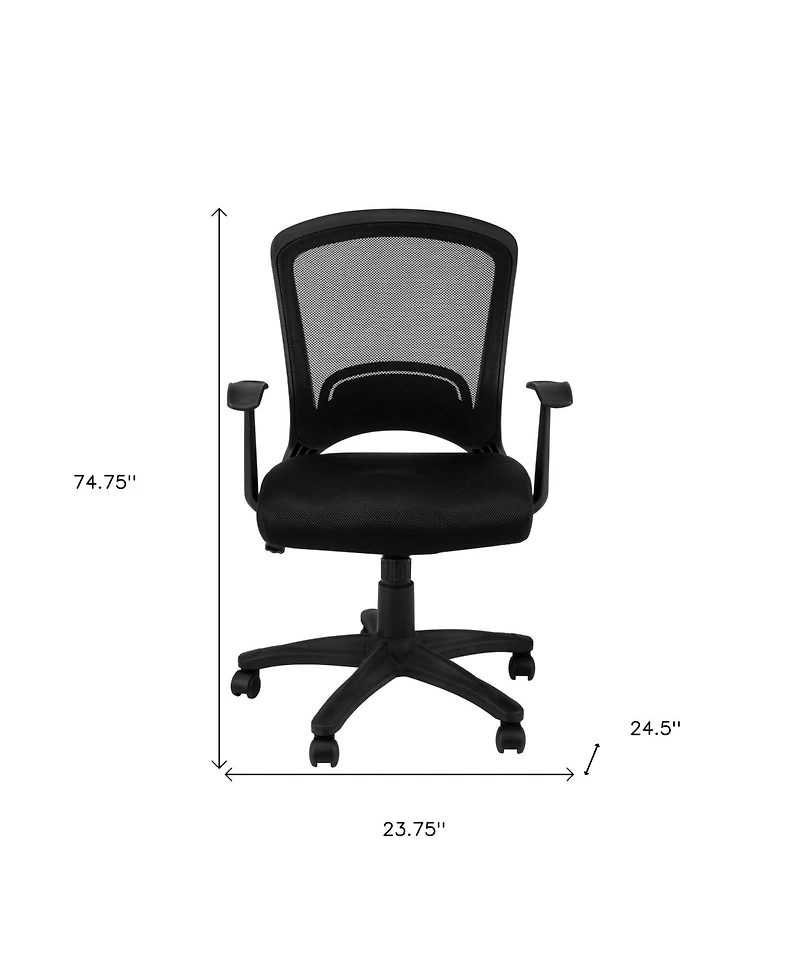 Ergonomic Swivel Task Chair with Mesh Back & Adjustable Height