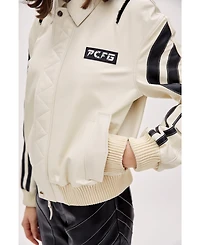 Pcfg Women's Boomerang Biker Leather Jacket