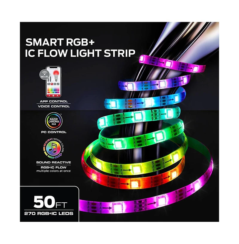 50 Ft. Rgb + Ic Flow Smart Light Strip