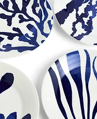 Royal Doulton 1815 Pacific Mixed Pattern Dinner Plates, Set of 4