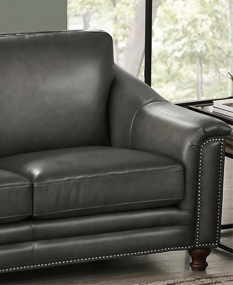 Hydeline Belfast 67" Top Grain Leather Loveseat