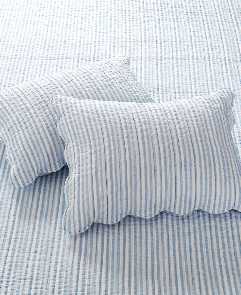 Levtex Martha Stripe Reversible 3-Pc. Quilt Set, King/California King