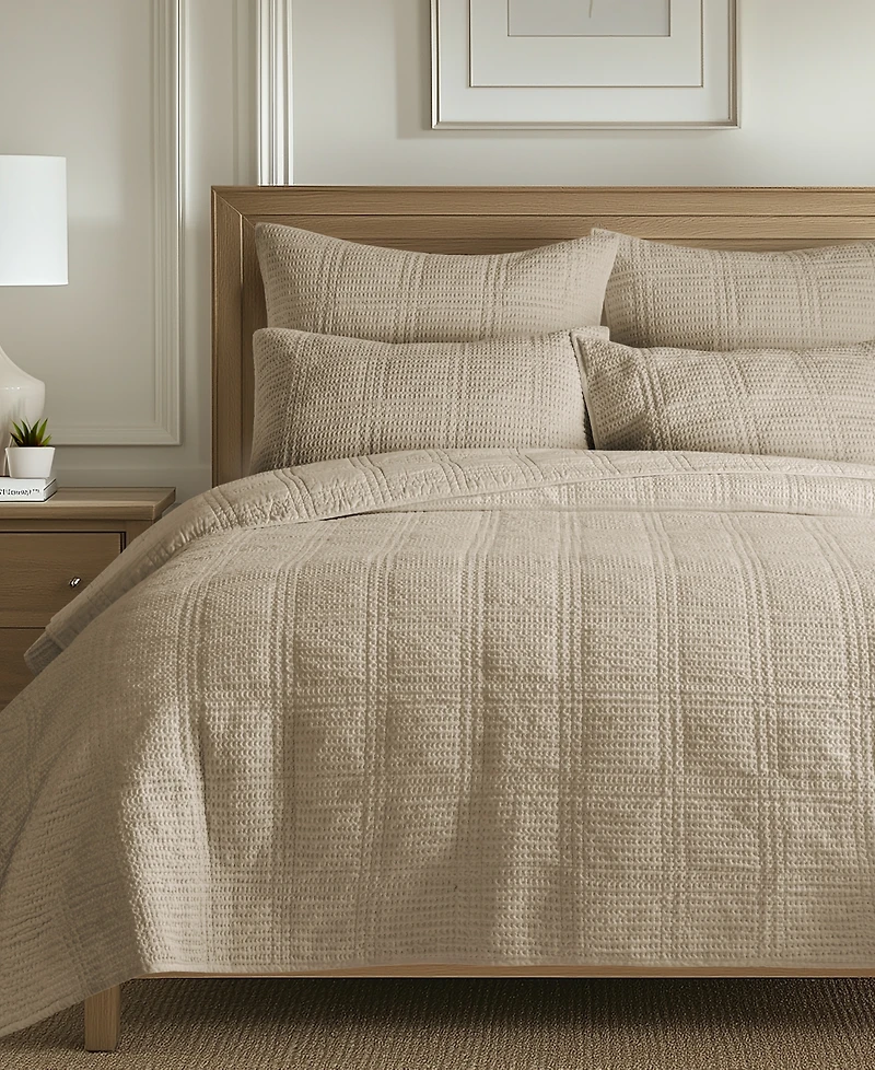 Levtex Cloud Waffle Textured 3-Pc. Quilt Set, Full/Queen