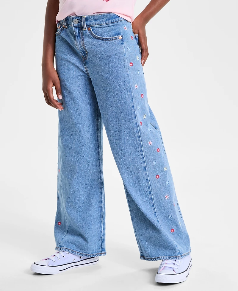 Levi's Big Girls High Rise Baggy Embroidered Jeans