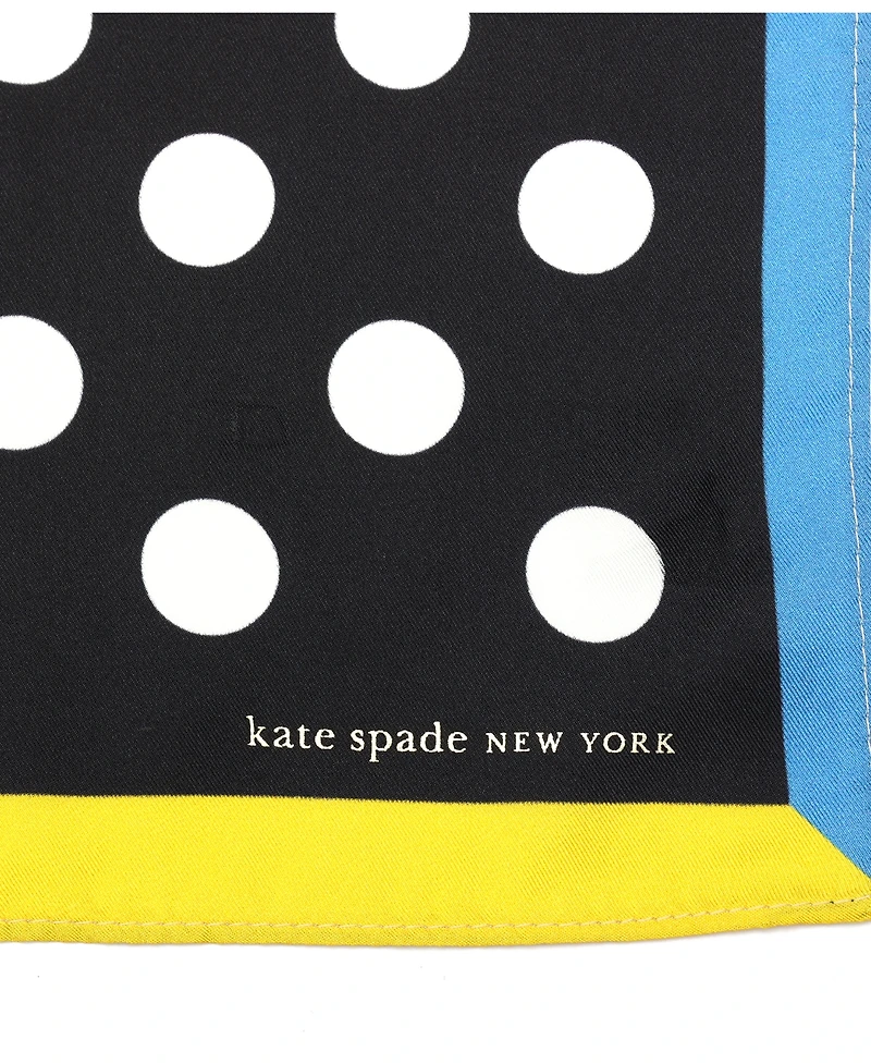 Kate Spade New York Women's Breezy Dot Silk Bandana Scarf