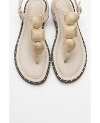 Giulia Leather Flat Sandal (Women)