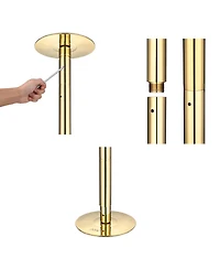 Yescom 11 Ft Gold Spinning Static Dancing Pole Kit w/ Extensions Fitness Dance Exercise