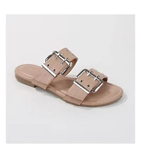 Kyle Double Strap Slide Sandals