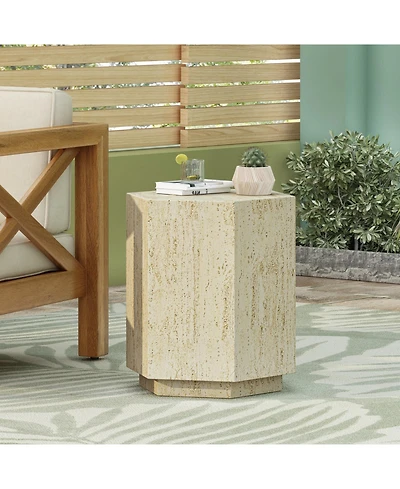 Streamdale Hexagonal Archaistic Side Table