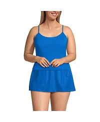 Lands' End Women's Plus Tugless QuickDry Adjustable Strappy Back Tankini Top