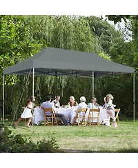10 x 20 Feet Adjustable Folding Heavy Duty Sun Shelter with Carrying Bag