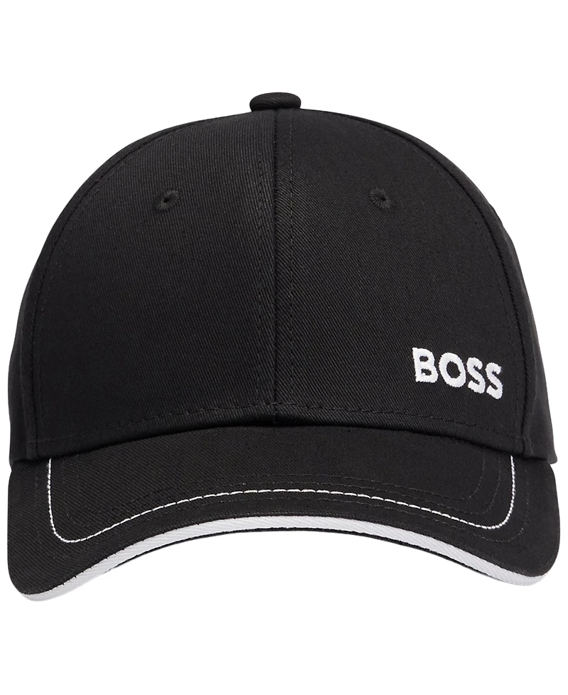 Boss by Hugo Men's Logo Detail Cotton-Twill Cap