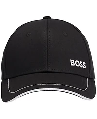 Boss by Hugo Men's Logo Detail Cotton-Twill Cap