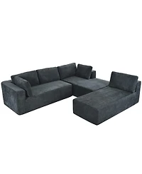 Streamdale Modern Modular Sectional Sofa, 3-Piece Combination