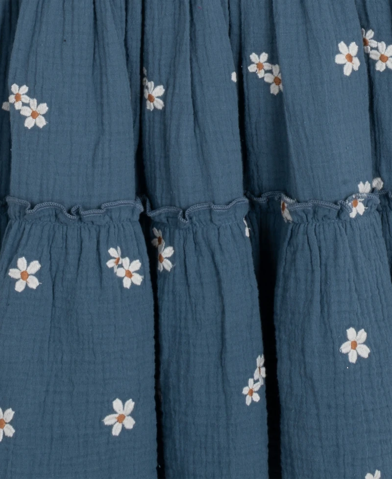 Rare Editions Big Girls Daisy Embroidered Dress