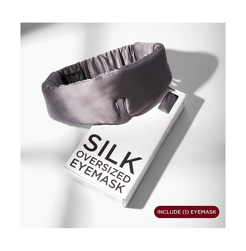 100% Pure Silk Sleep Mask, Oversized