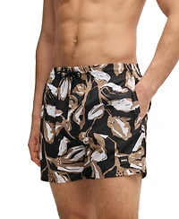 Boss by Hugo Men's Fully Lined Printed Swimsuit