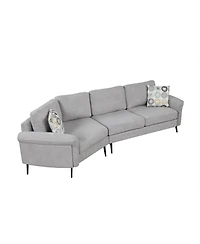 Streamdale 111" Curved Sofa with Pillows