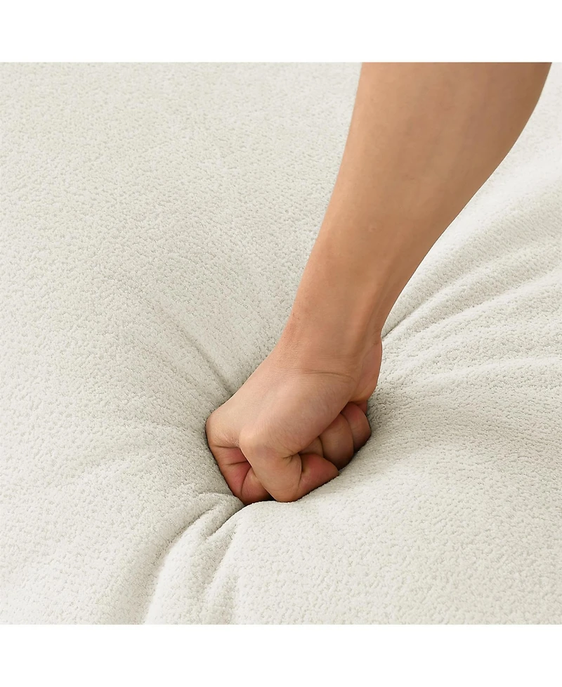 Streamdale Beige Memory Foam Bean Bag Chair