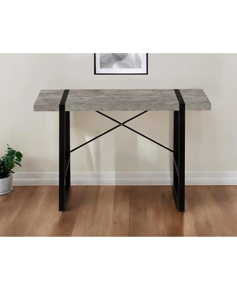 Compact Computer Desk with Sturdy Metal Frame