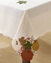 Elrene Fall Feels Cutwork Fabric Tablecloth, 60" x 102"