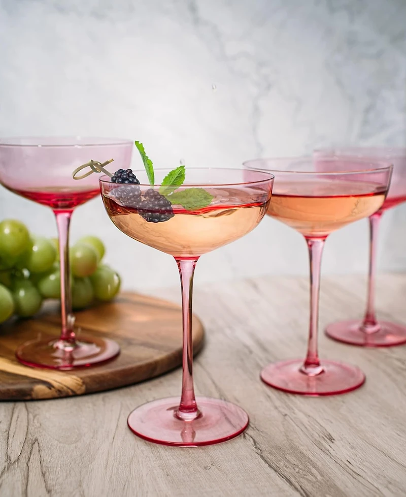 The Wine Savant Classic Coupe Glasses, Set of 4