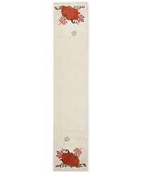 Elrene Cranston Embroidered Pumpkin Table Runner, 14" x 70"