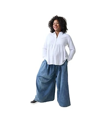Ingrid + Isabel Maternity Long Sleeve Peplum Button Down Shirt