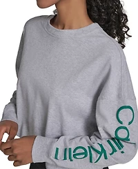 Calvin Klein Performance Women's Logo Cropped Long-Sleeve