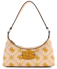 Guess Neda 4G Peony Logo Small Top Zip Shoulder Bag